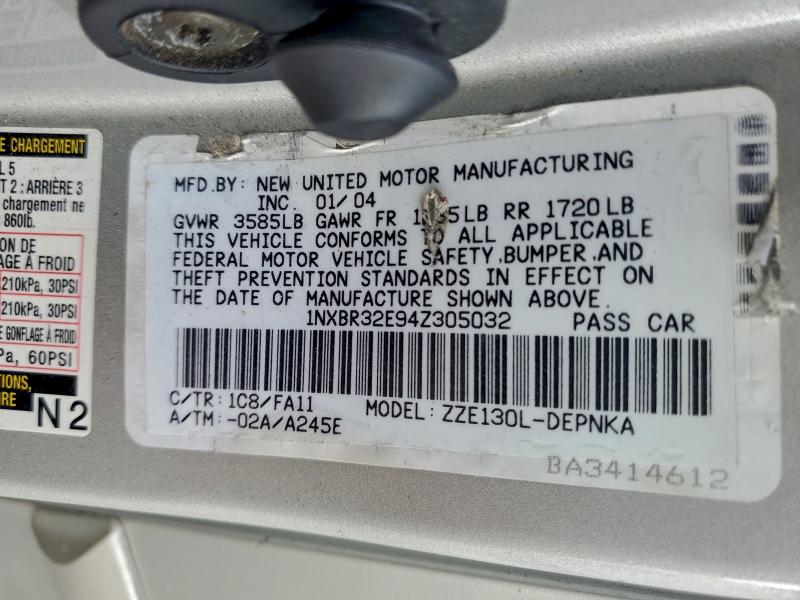 2004 TOYOTA COROLLA CE #3304616447