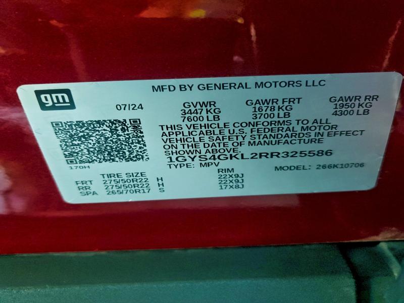 2024 CADILLAC ESCALADE S #3308559508