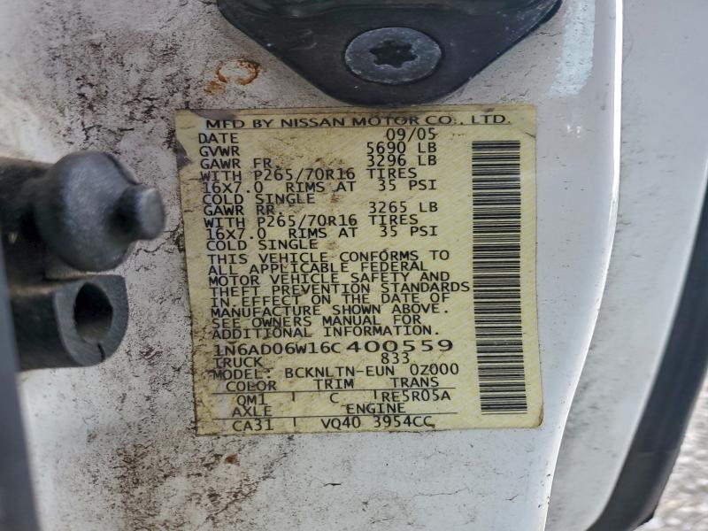 2006 NISSAN FRONTIER K #3312321782