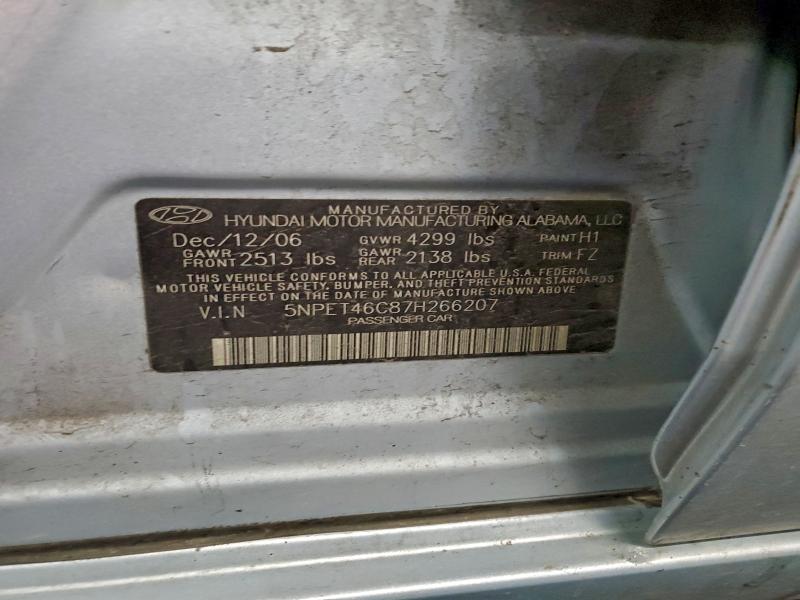 2007 HYUNDAI SONATA GLS #3304745017