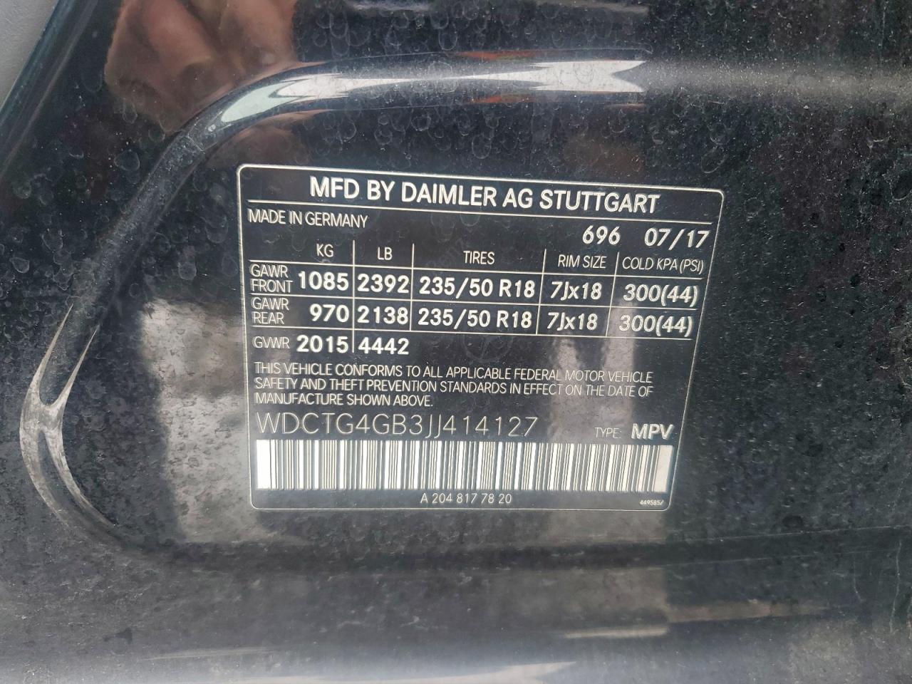 MERCEDES-BENZ GLA-CLASS 250 4MATIC