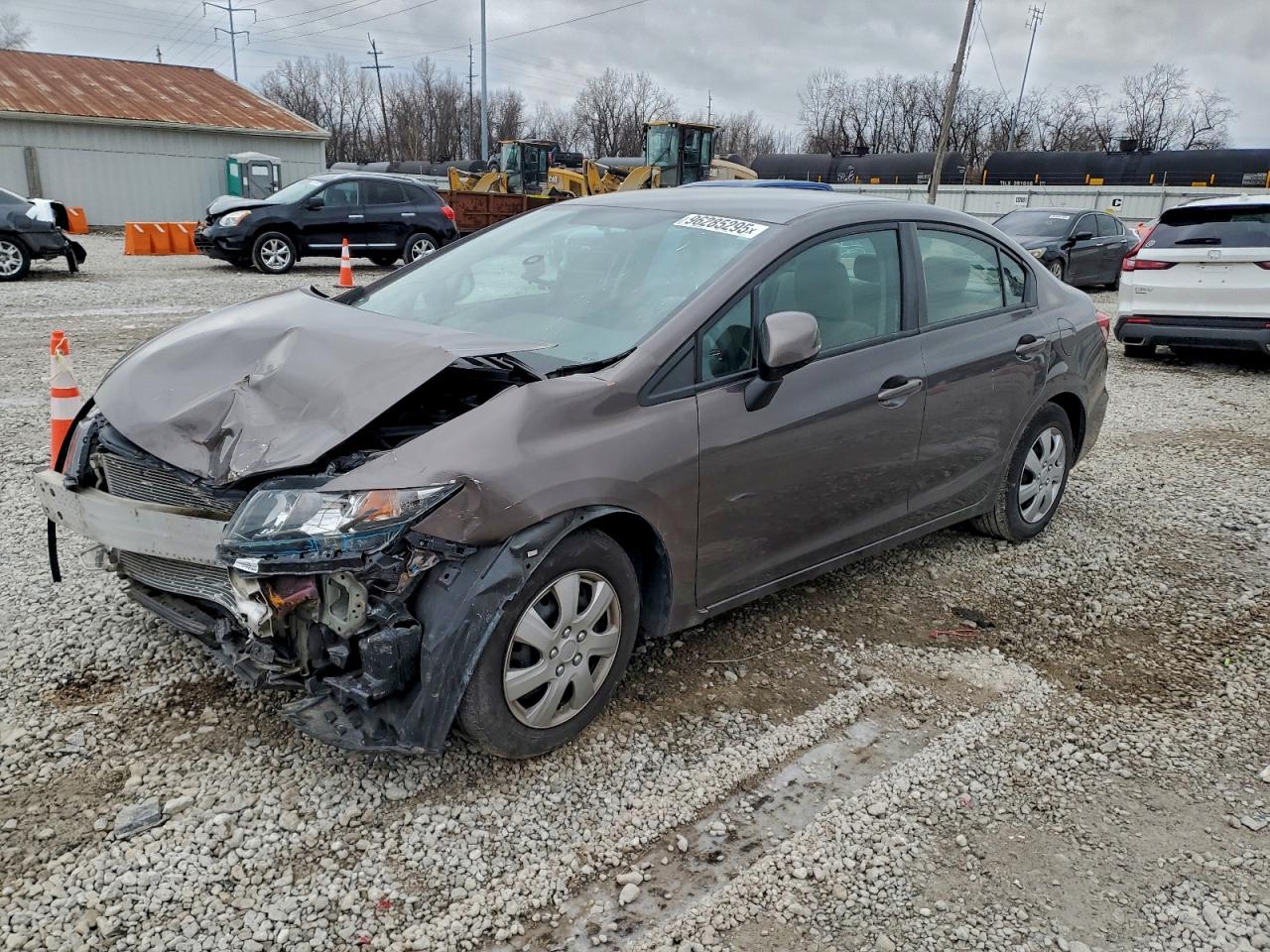 Lot #3317706119 2013 HONDA CIVIC LX