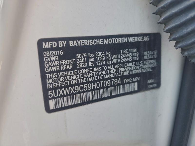 2017 BMW X3 XDRIVE2 #3304023608