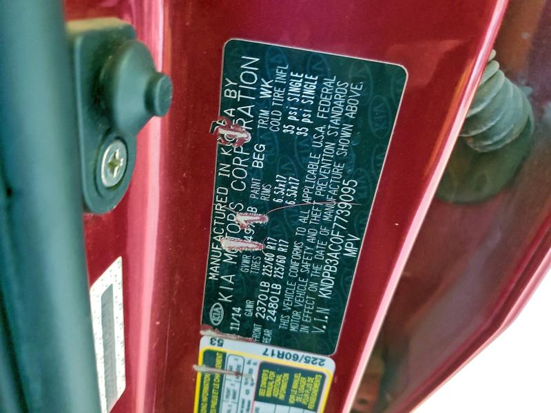 2015 KIA SPORTAGE L #3310523051