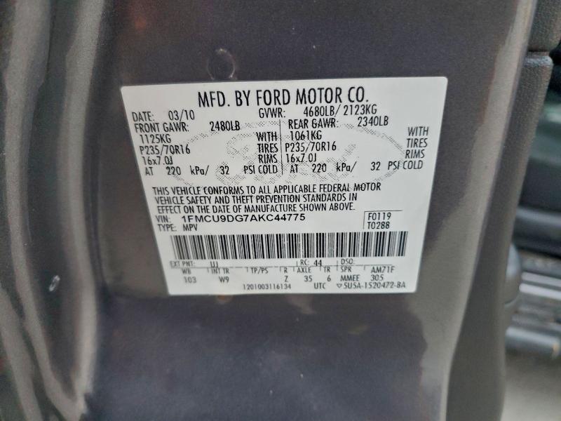 2010 FORD ESCAPE XLT #3304549456