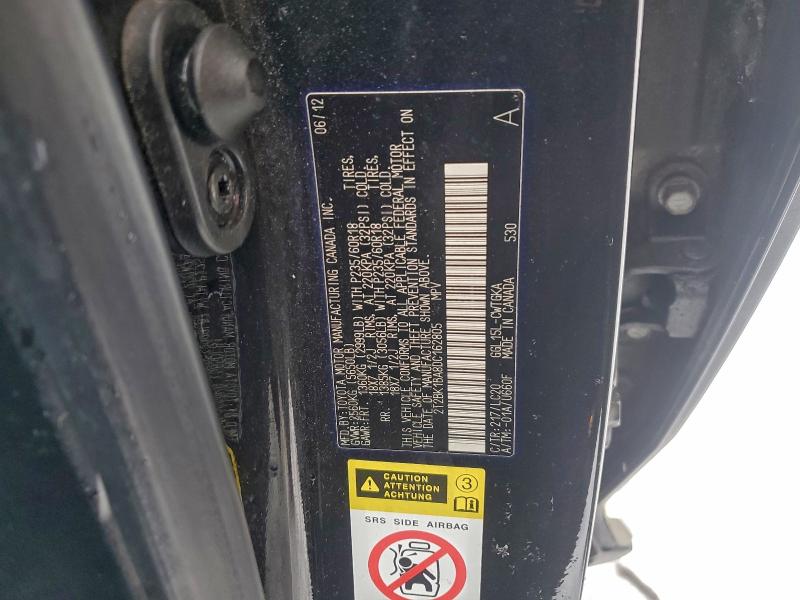 2013 LEXUS RX 350 BAS #3303725460