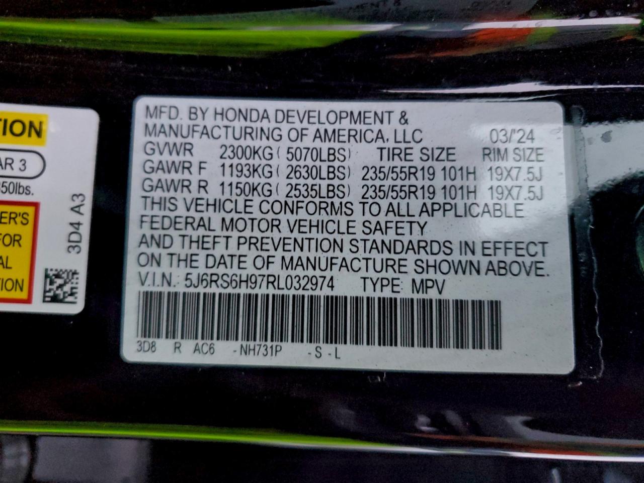 Lot #3303626928 2024 HONDA CR-V SPORT