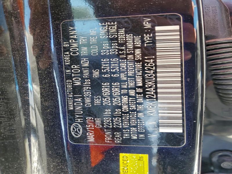 2019 HYUNDAI KONA SE #3304523449