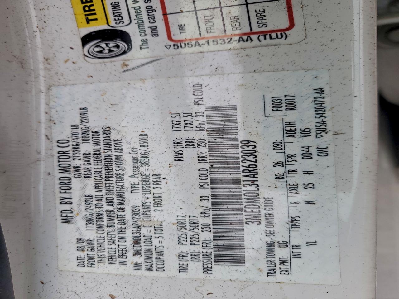 MERCURY MILAN HYBRID