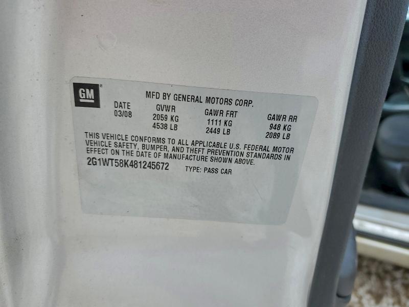 2008 CHEVROLET IMPALA LT #3311555250