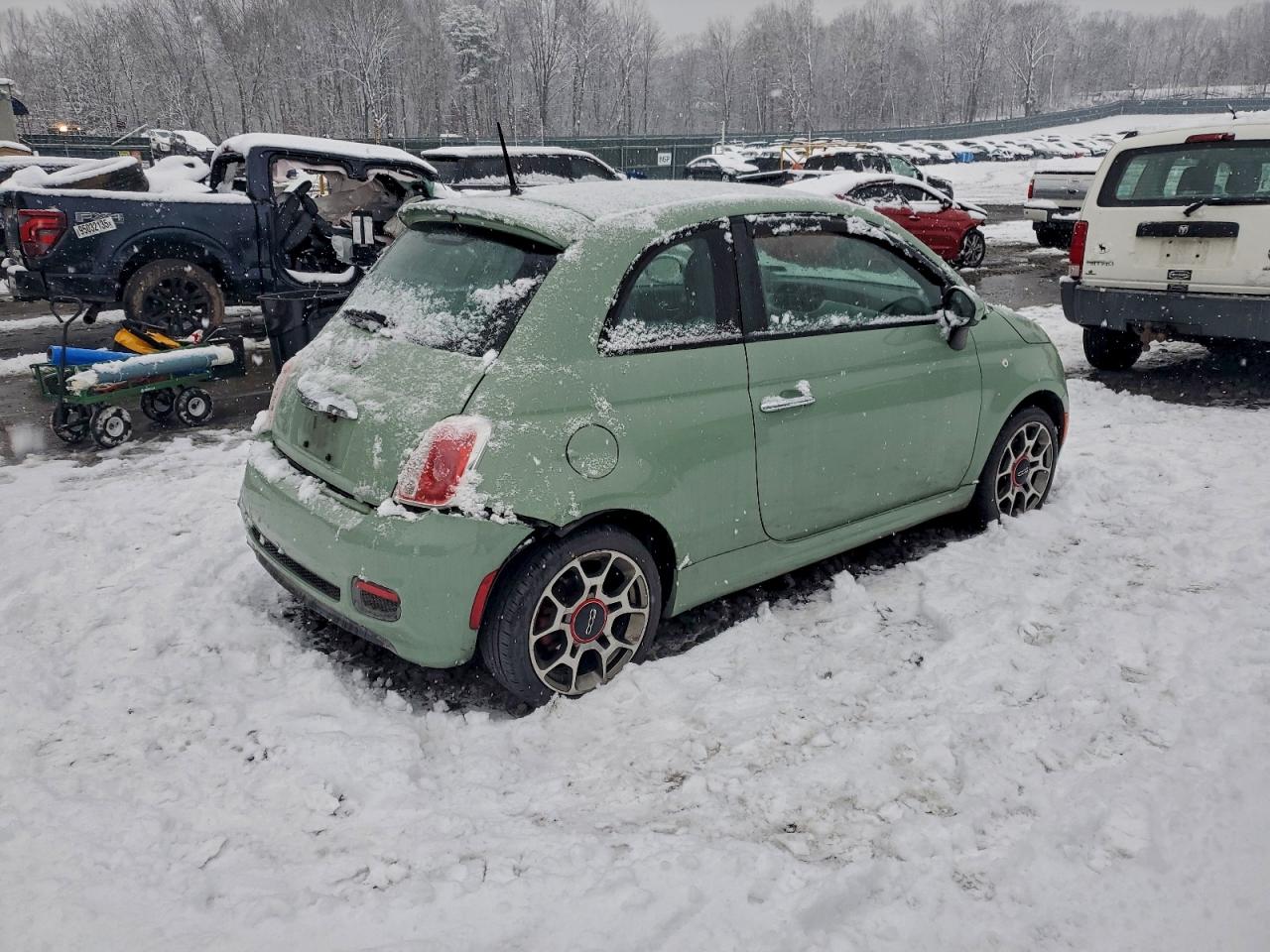 Lot #3315970118 2015 FIAT 500 SPORT