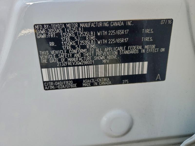 2016 TOYOTA RAV4 LE #3311763334