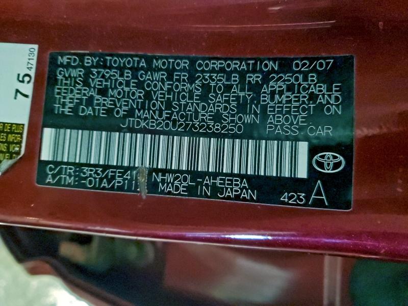 2007 TOYOTA PRIUS #3316822404