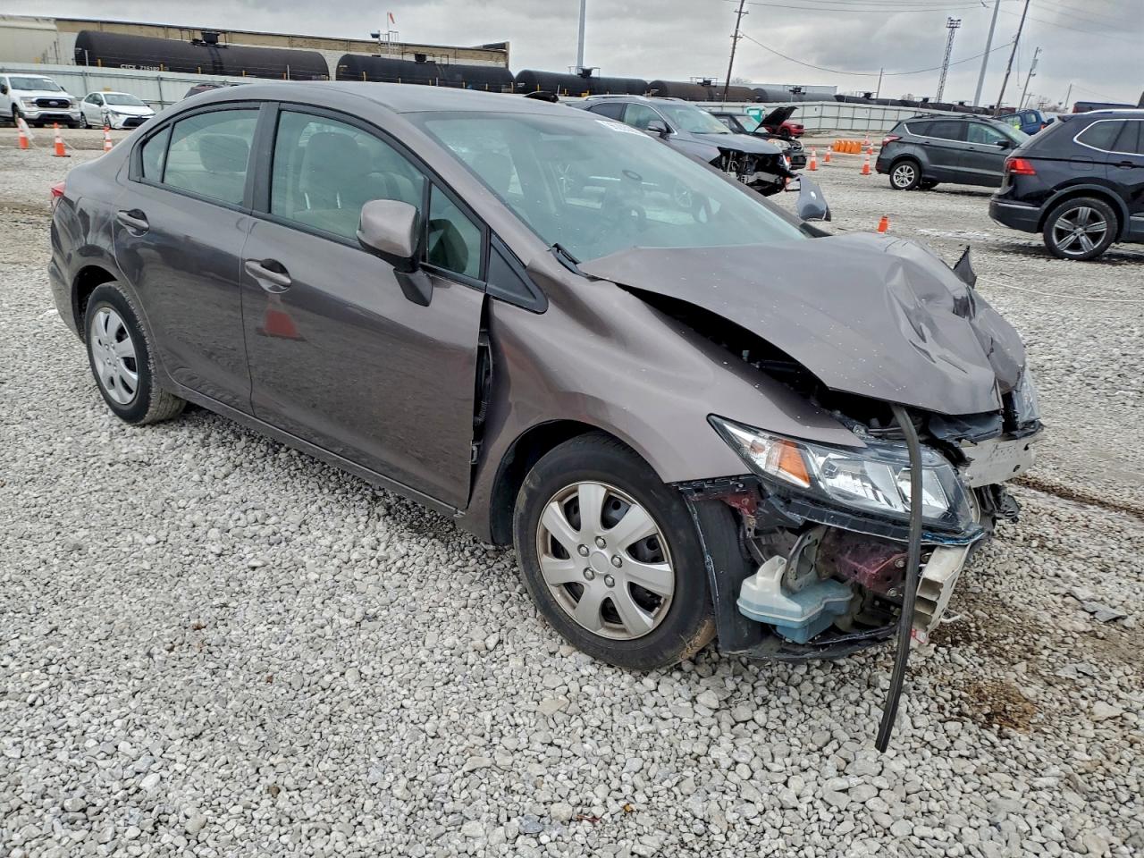Lot #3317706119 2013 HONDA CIVIC LX