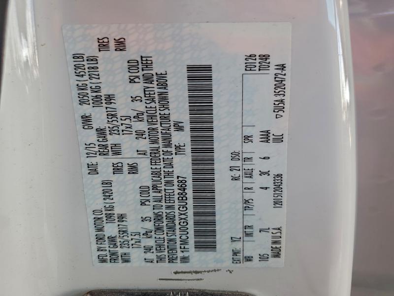 2016 FORD ESCAPE SE #3316814450