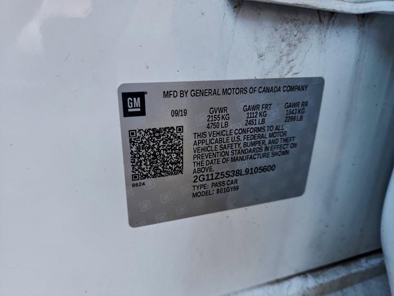 2020 CHEVROLET IMPALA LT #3318870912