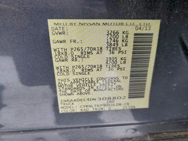 2013 NISSAN TITAN S #3310326951