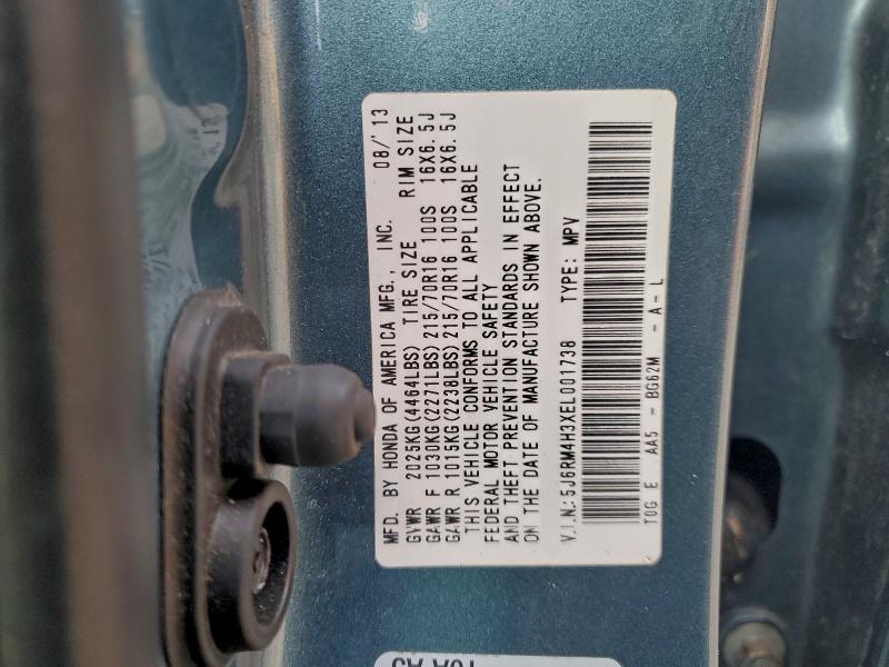 2014 HONDA CR-V LX #3311462300