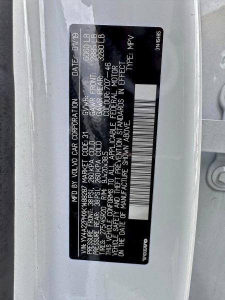 2019 VOLVO XC90 T6 R- #3304539464