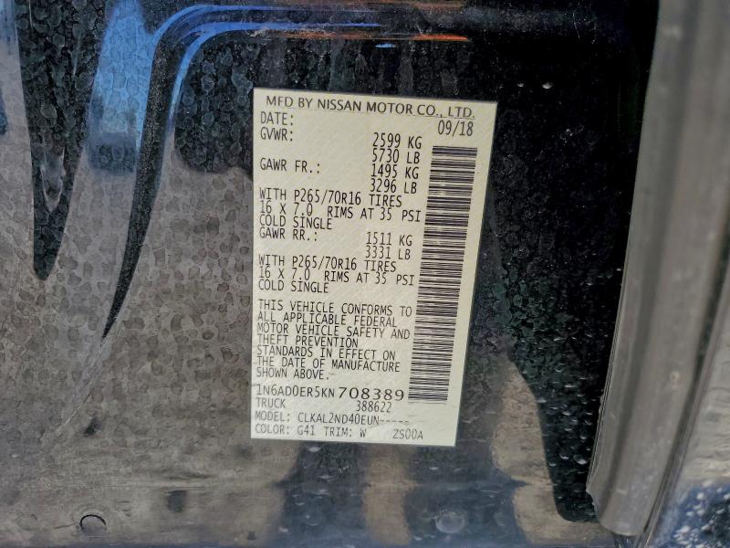 2019 NISSAN FRONTIER S #3311759735