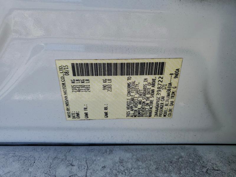 2016 NISSAN MAXIMA 3.5 #3305308331