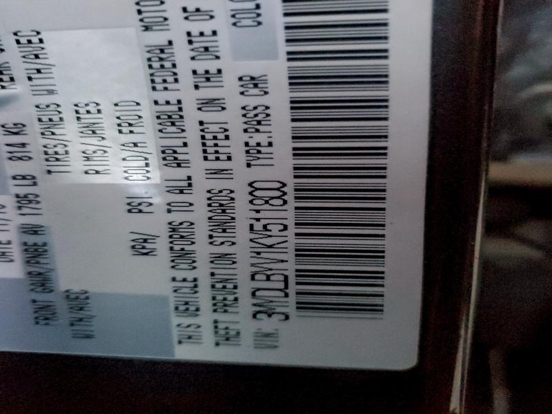 2019 TOYOTA YARIS L #3305327313