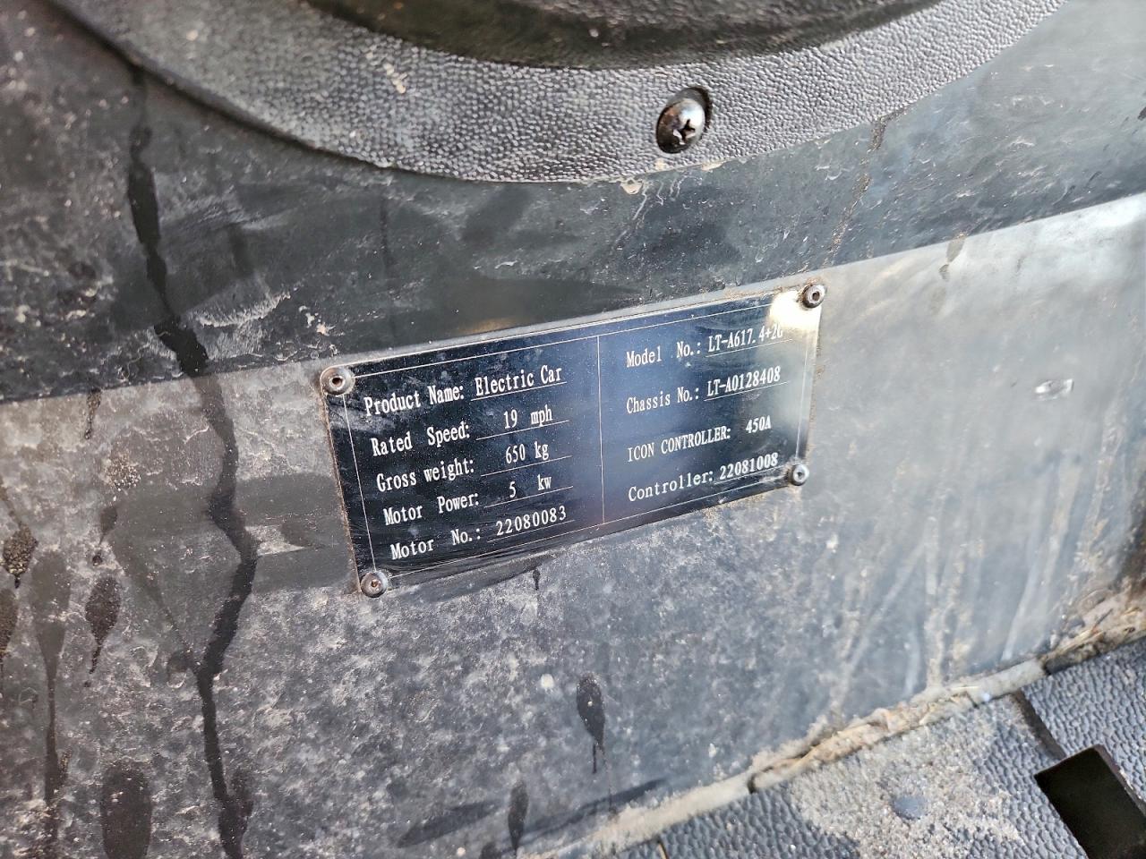 Lot #3310325961 2022 GOLF GOLF CART