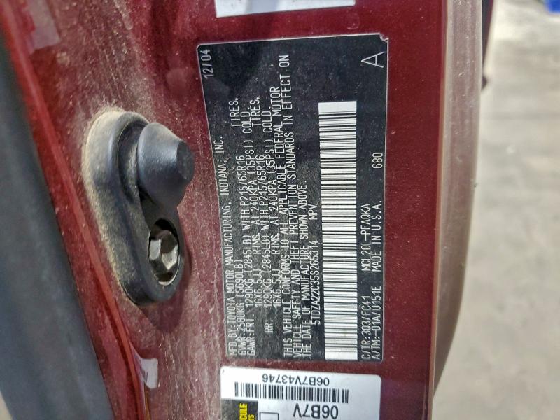 2005 TOYOTA SIENNA XLE #3304660903