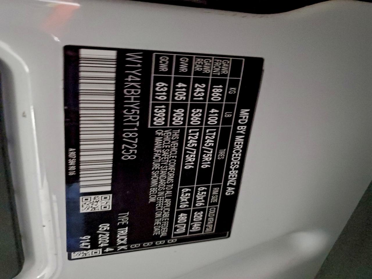 Lot #3301809404 2024 MERCEDES-BENZ SPRINTER 2