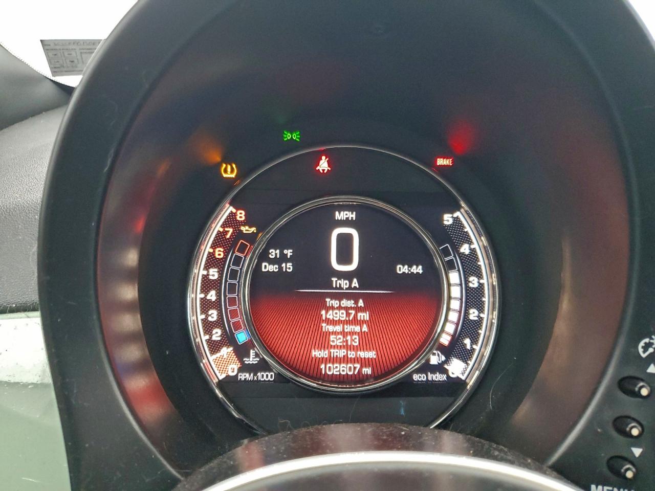 Lot #3315970118 2015 FIAT 500 SPORT