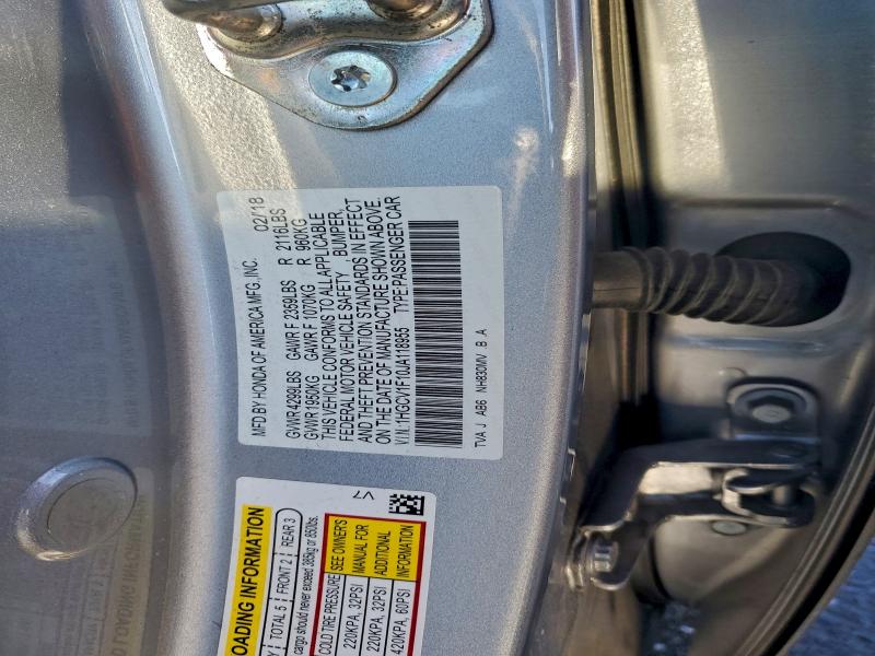 2018 HONDA ACCORD LX #3303924715