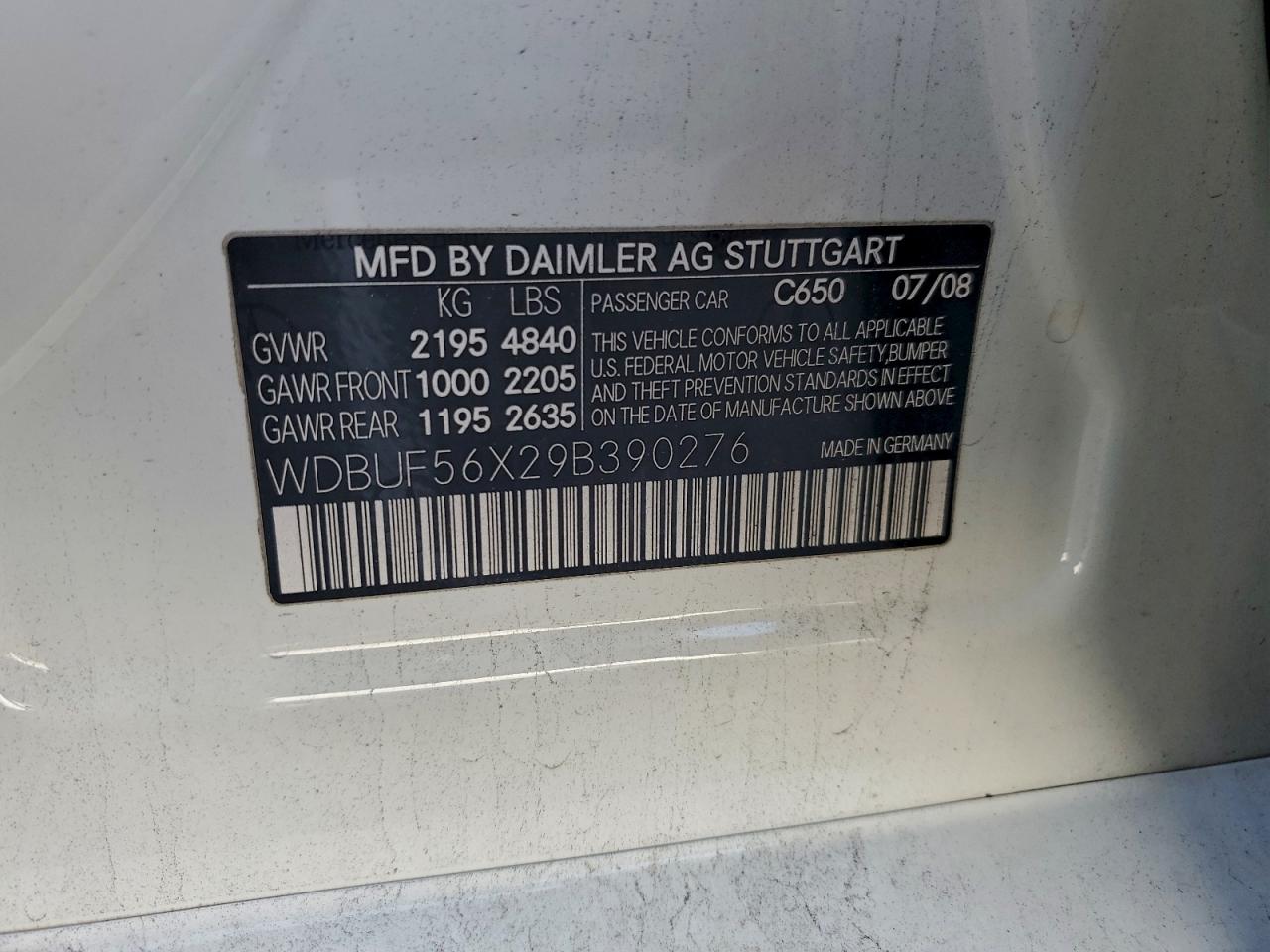 Lot #3302687081 2009 MERCEDES-BENZ E 350