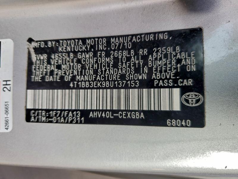 2011 TOYOTA CAMRY HYBR #3305463080
