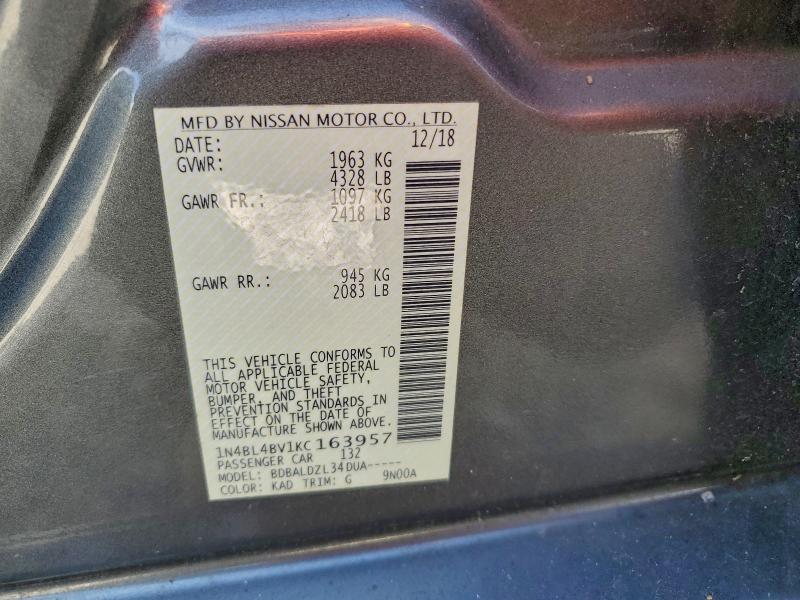 2019 NISSAN ALTIMA S #3311712225