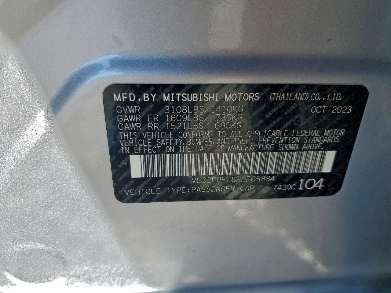 MITSUBISHI MIRAGE G4 ES