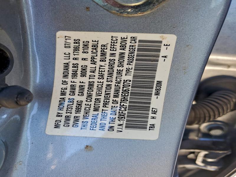 2017 HONDA CIVIC EX #3303783419