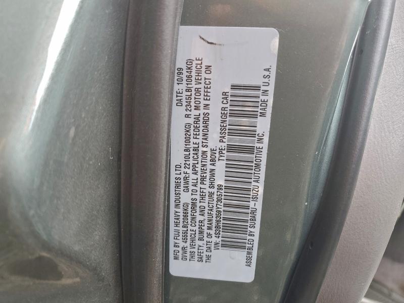 2000 SUBARU LEGACY L #3304670969