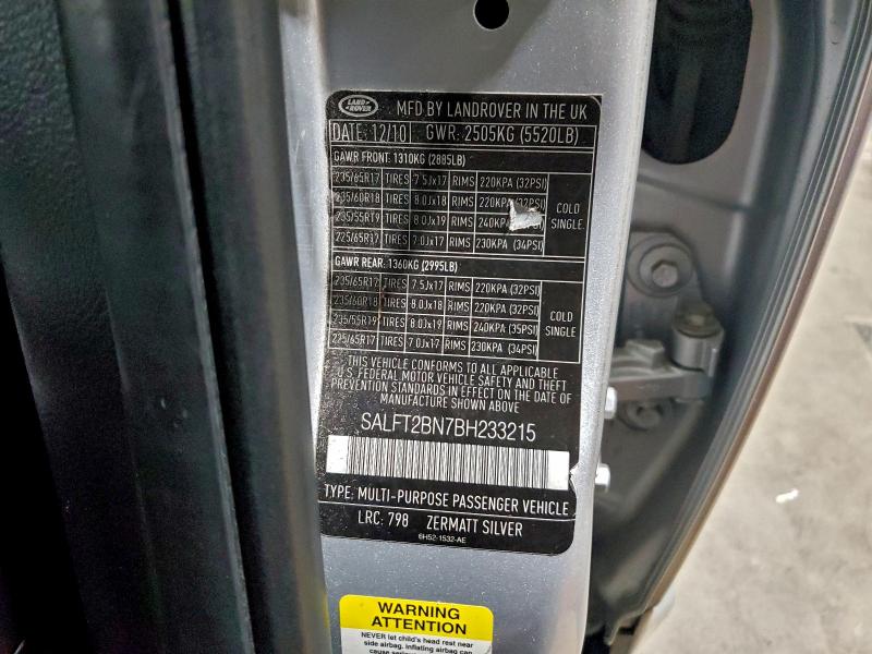 2011 LAND ROVER LR2 HSE LU #3301962483