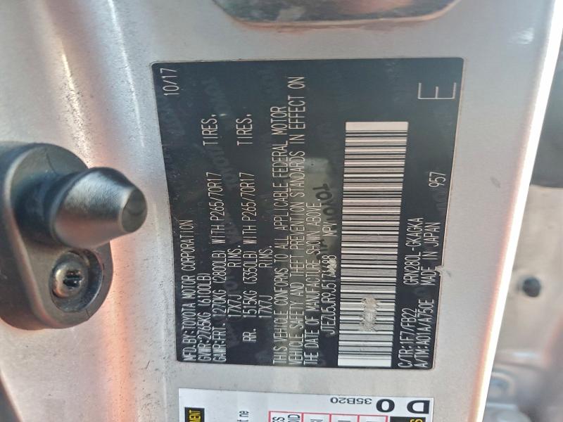 2018 TOYOTA 4RUNNER SR #3303719416