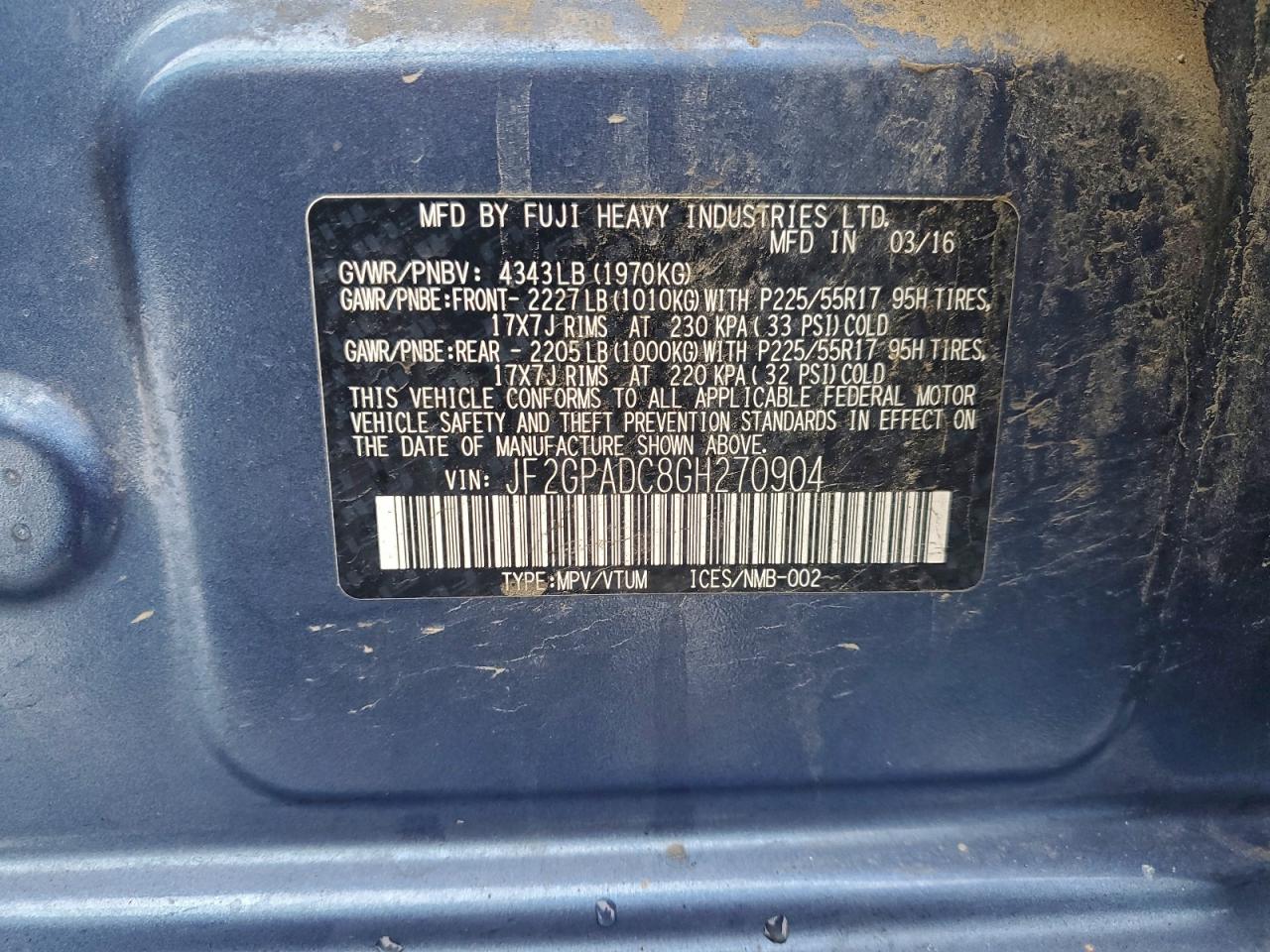 SUBARU CROSSTREK PREMIUM