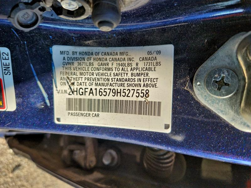 2009 HONDA CIVIC LX #3309507595