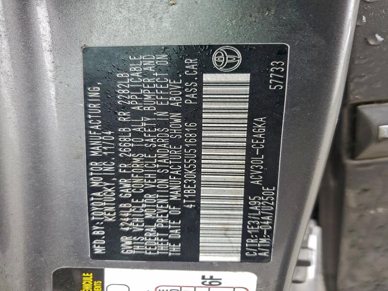 2005 TOYOTA CAMRY LE #3304059542