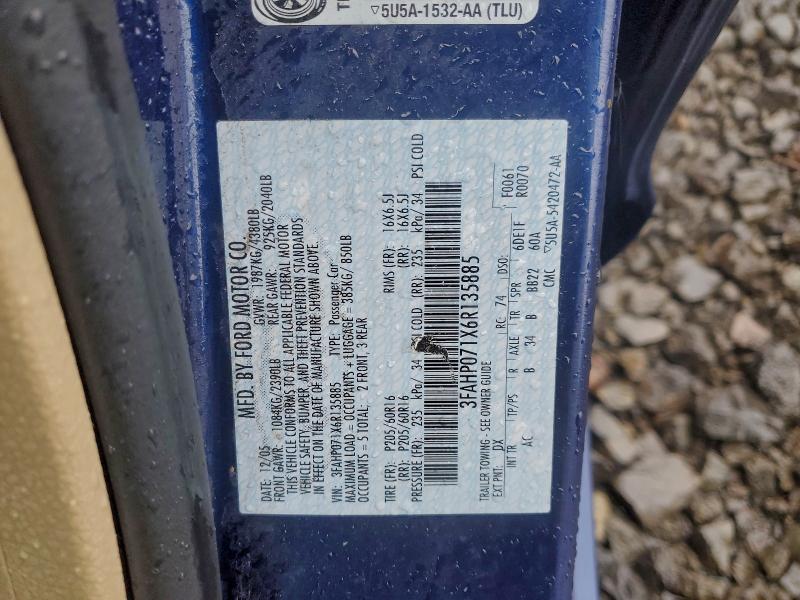 2006 FORD FUSION SE #3318108383