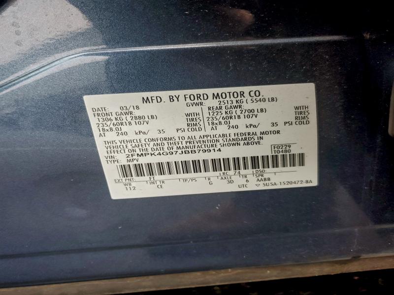 2018 FORD EDGE SE #3302931604