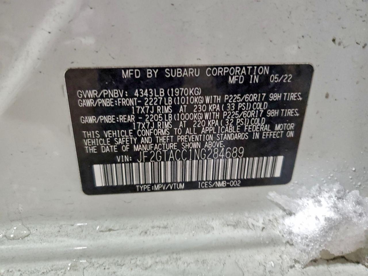 SUBARU CROSSTREK PREMIUM