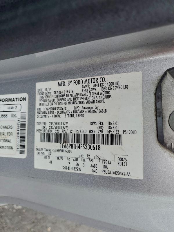 2015 FORD MUSTANG #3305397308