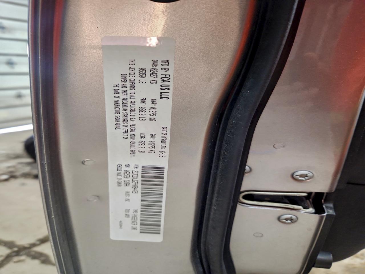 Lot #3315701716 2015 DODGE CHARGER SX