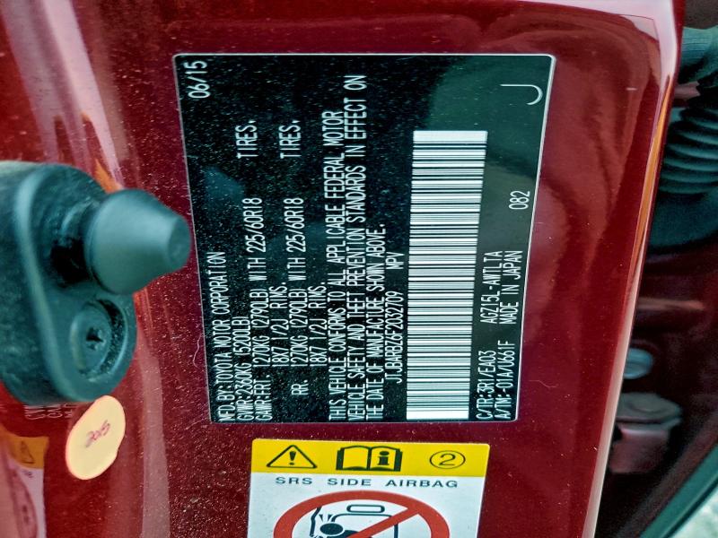 2015 LEXUS NX 200T #3310738741