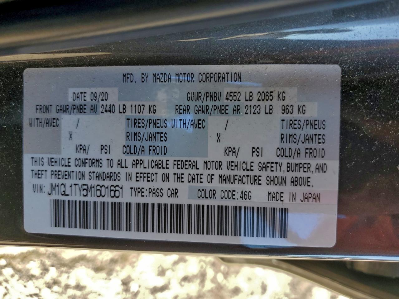 MAZDA 6 GRAND TOURING