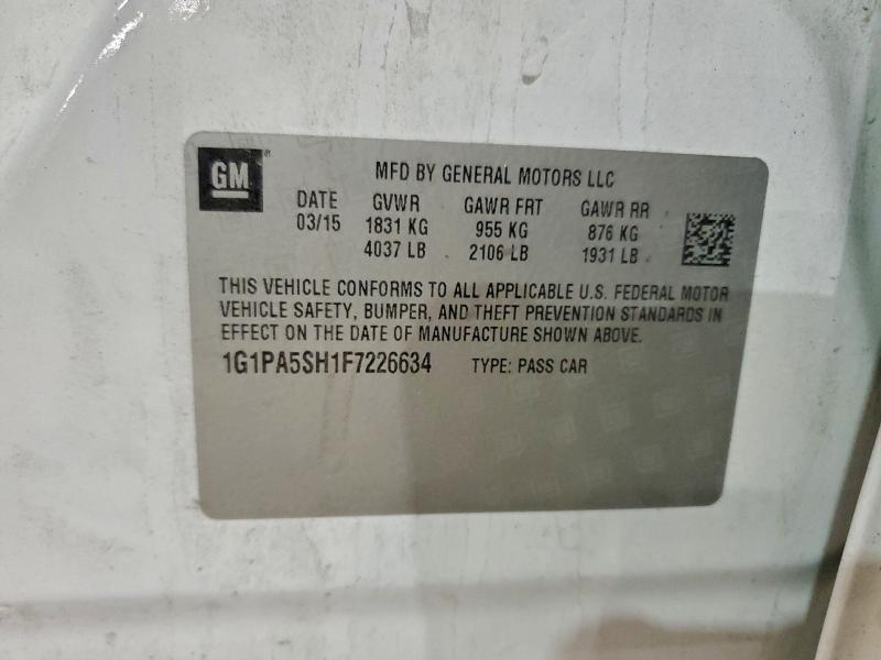 2015 CHEVROLET CRUZE LS #3317004237